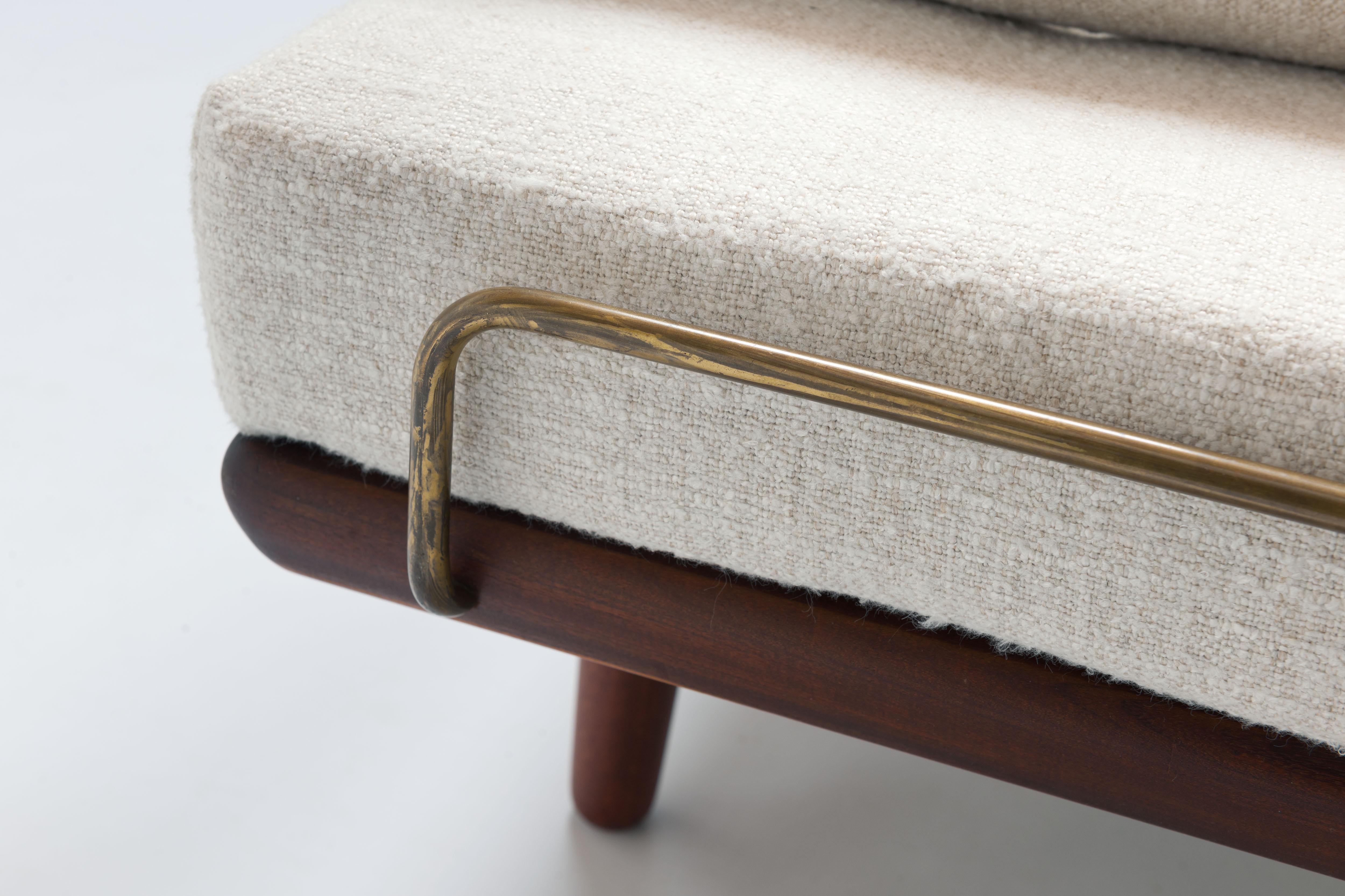 1956 Daybed Model GE19 by Hans J. Wegner for GETAMA, New Pierre Frey Upholstery 5