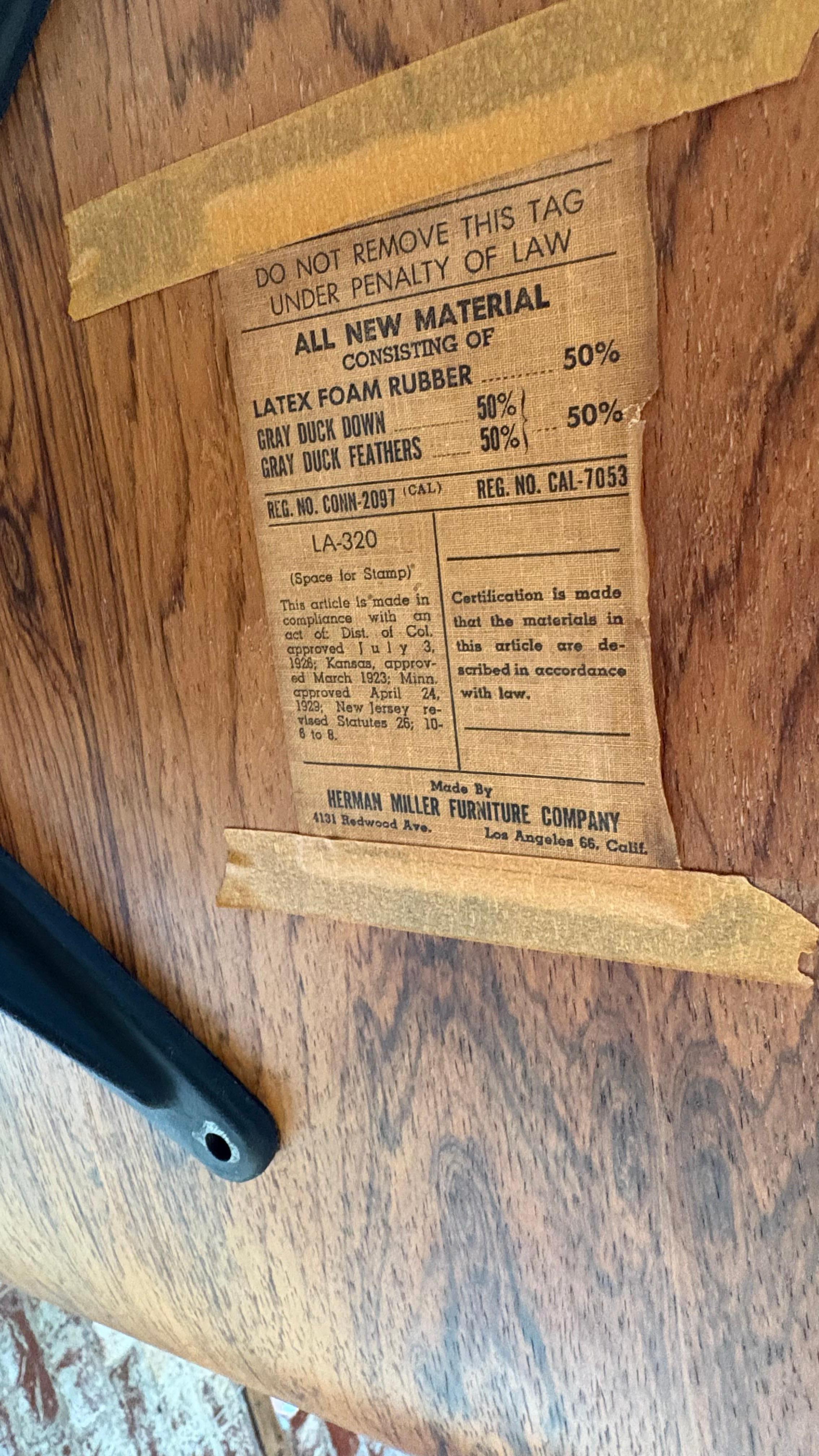 1956 Eames Lounge Chair and Ottoman For Sale 9