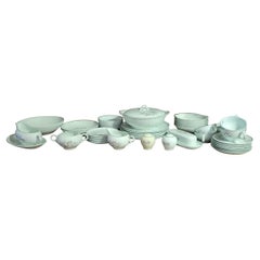 1956 , Edwin Knowles "Strawflower" Dining Set - 68 Items, 6 Place Settings