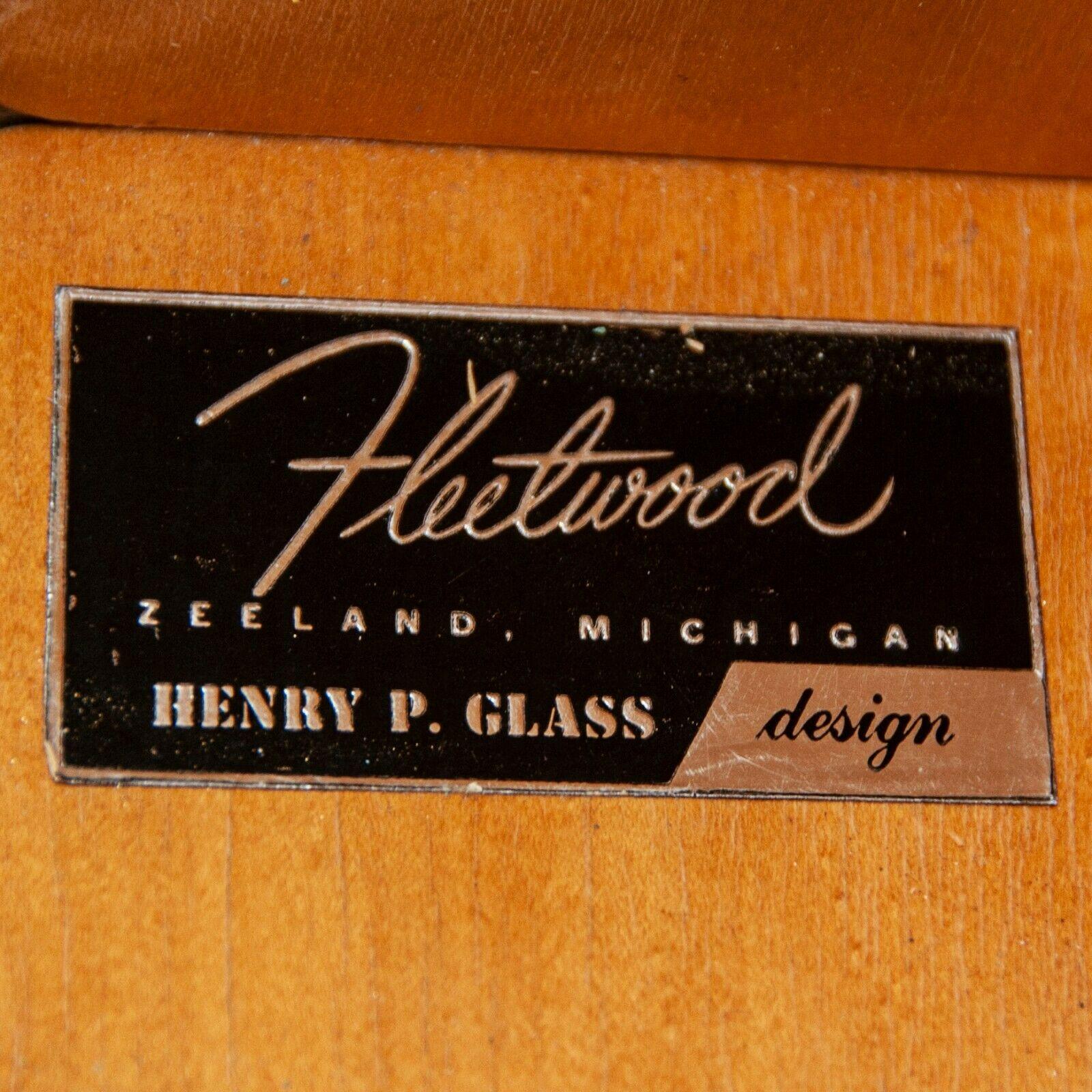 Metal 1956 Henry P. Glass for Fleetwood of Zeeland Michigan Armoire Cabinet Chest For Sale