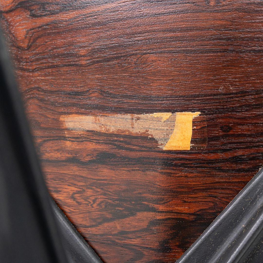 1956 Herman Miller Eames Lounge Chair & Ottoman in Leather & Brazilian Rosewood For Sale 5