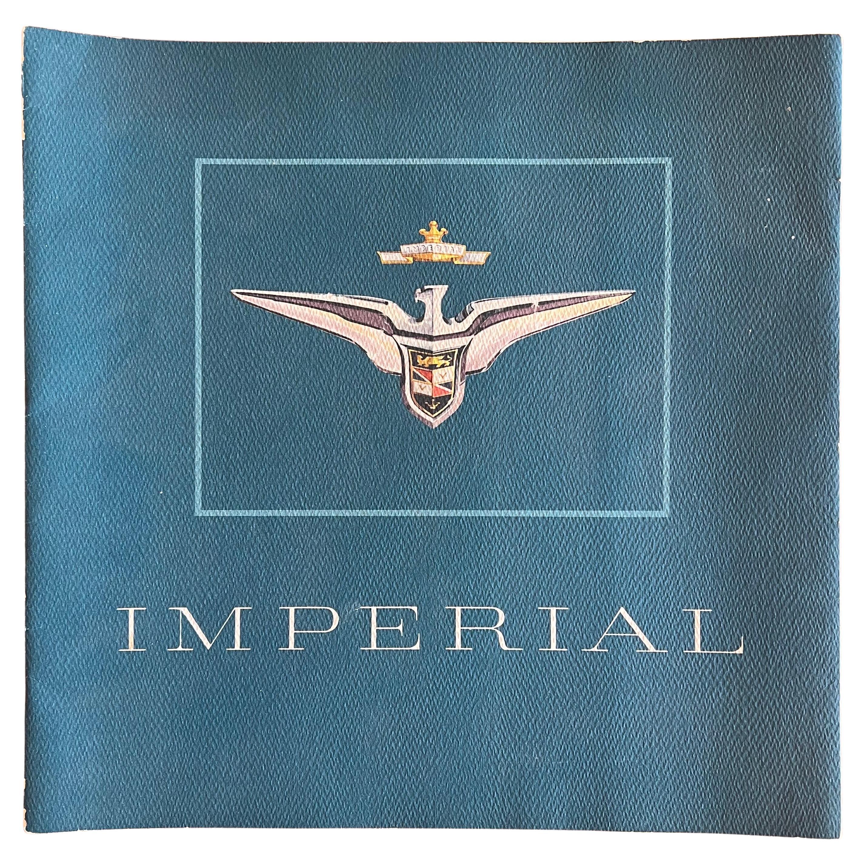 1956 Imperial Automobile Opuscolo originale litografato da A. McNamara Bros Detroit