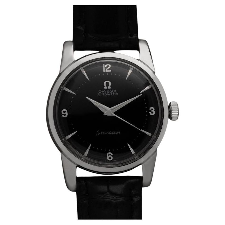 1956 Omega Seamaster Mens Vintage Automatic Mid-Century Watch - Acier inoxydable en vente