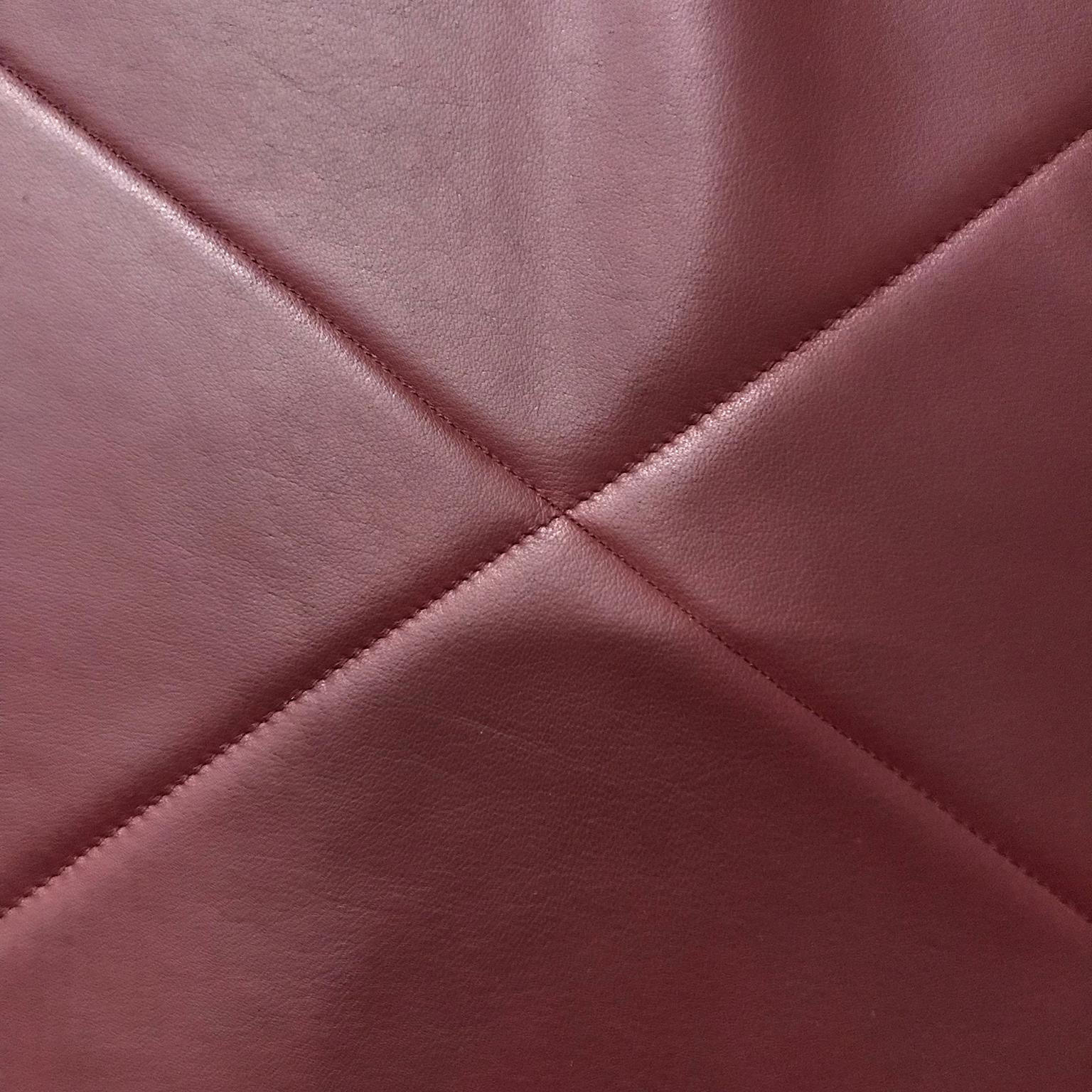 1956, Poul Kjaerholm per E. Kold Christensen, Sedia da salotto PK22 in pelle rossa in vendita 5