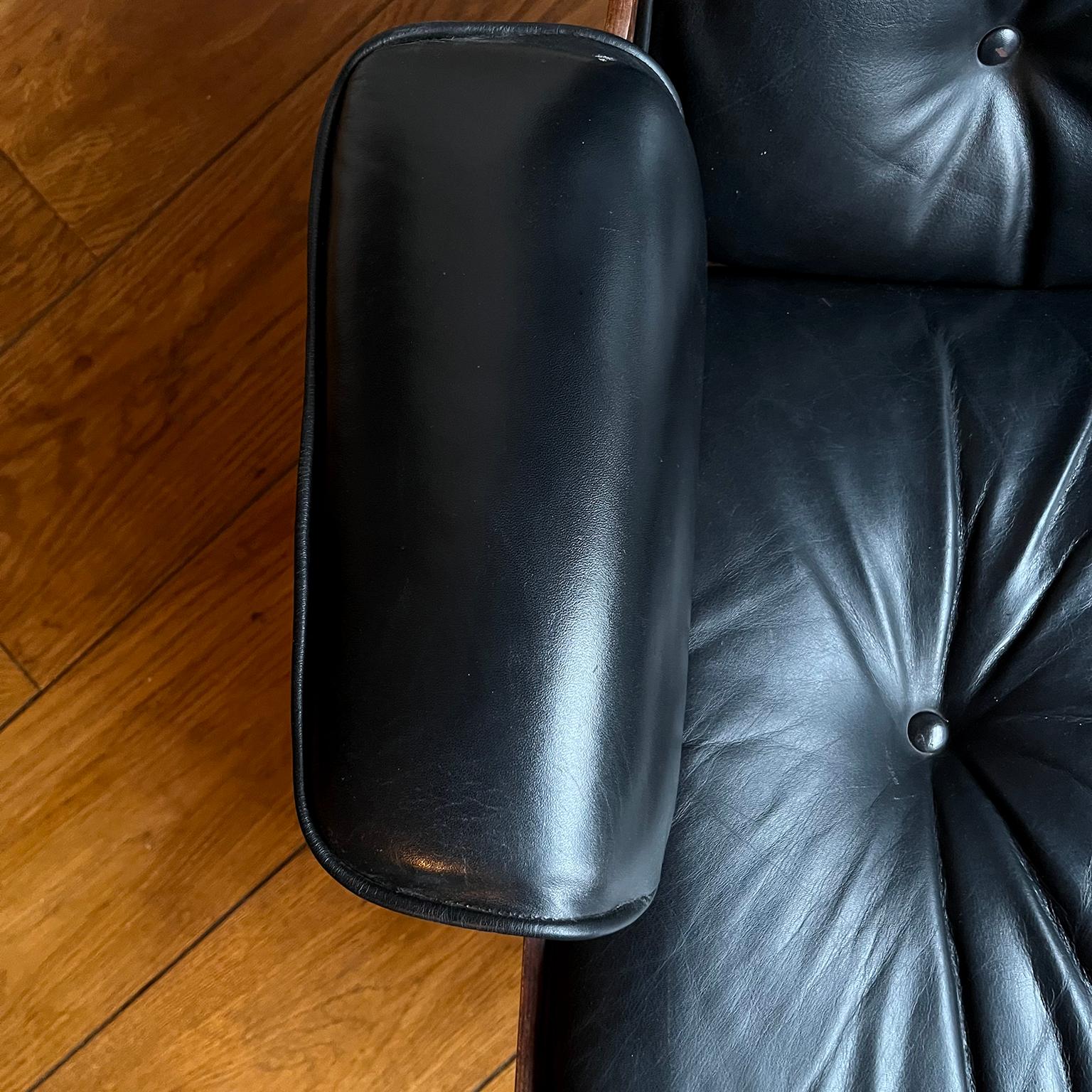1956, Ray and Charles Eames, Miller, 1st Version Lounge Chair 1956, Ottoman 1966 en vente 6