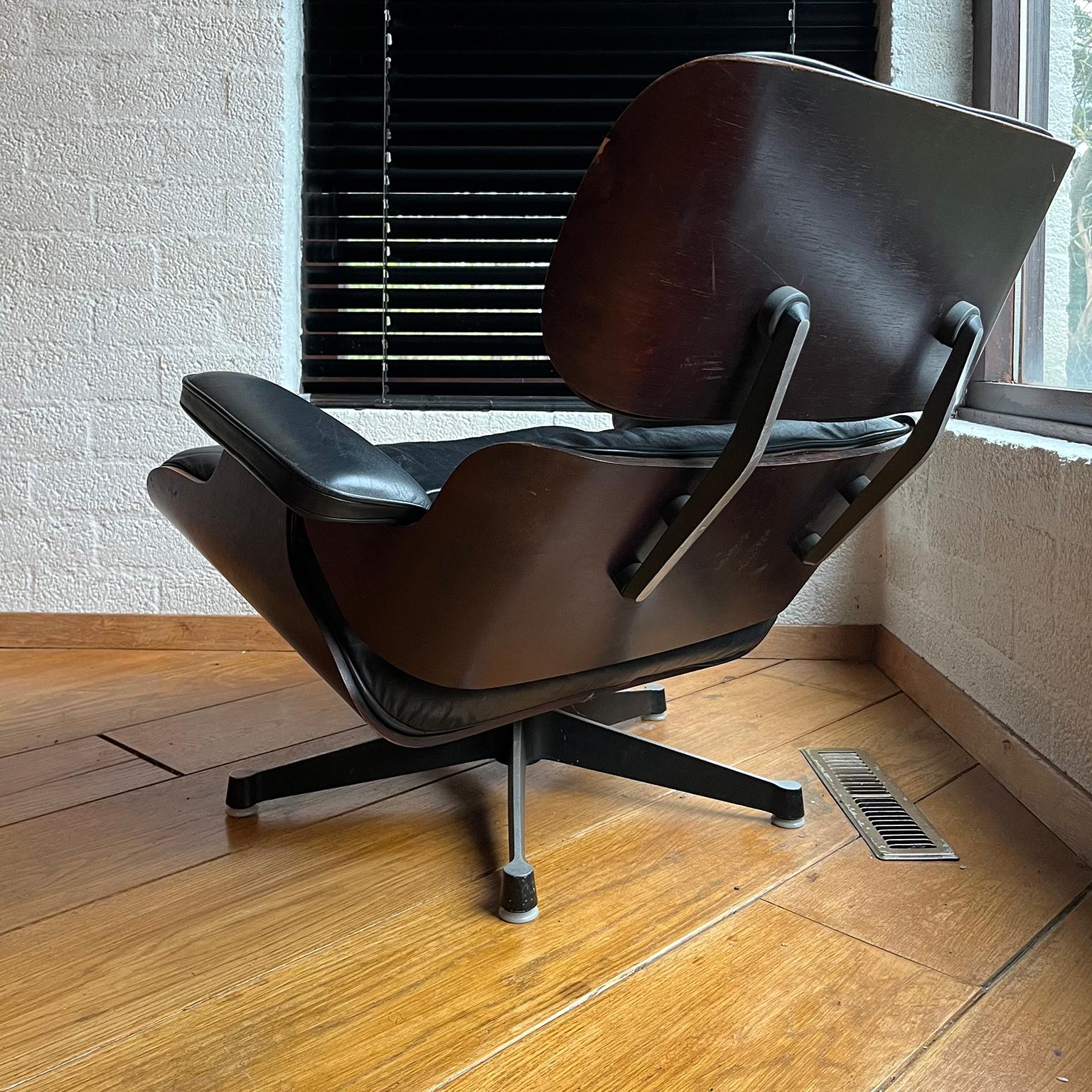 Mid-Century Modern 1956, Ray and Charles Eames, Miller, 1st Version Lounge Chair 1956, Ottoman 1966 en vente
