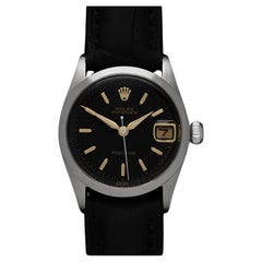 1956 Rolex Oysterdate Vintage Mens Midsize Unisex Ref. 6466 Watch - SS