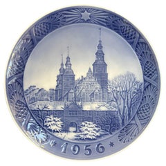 1956 Royal Copenhagen Christmas Plate - Rosenborg Castle Designed by Kai Lange