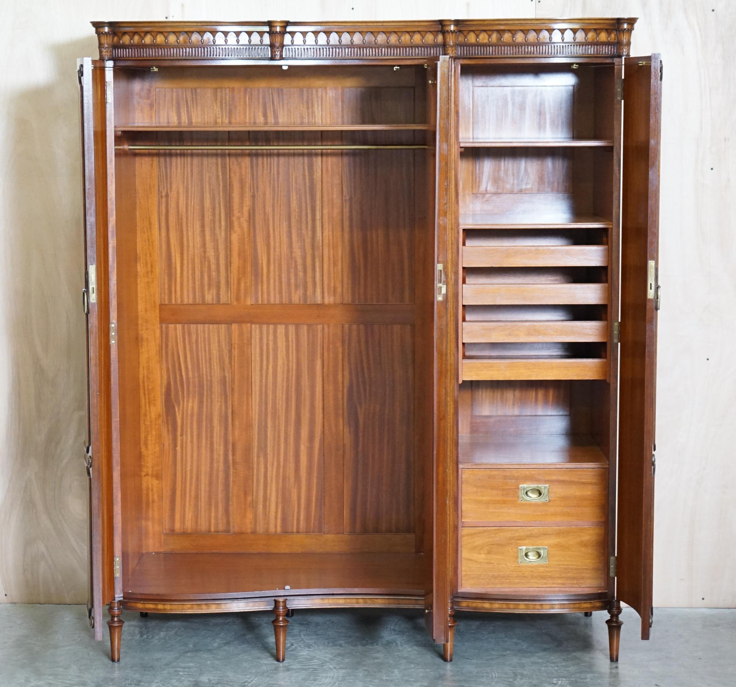 1956 SIR WILLIAM COCKER WARING & GILLOW BEDROOM SUITE ART WORK WARDROBE DRAWERs For Sale 6