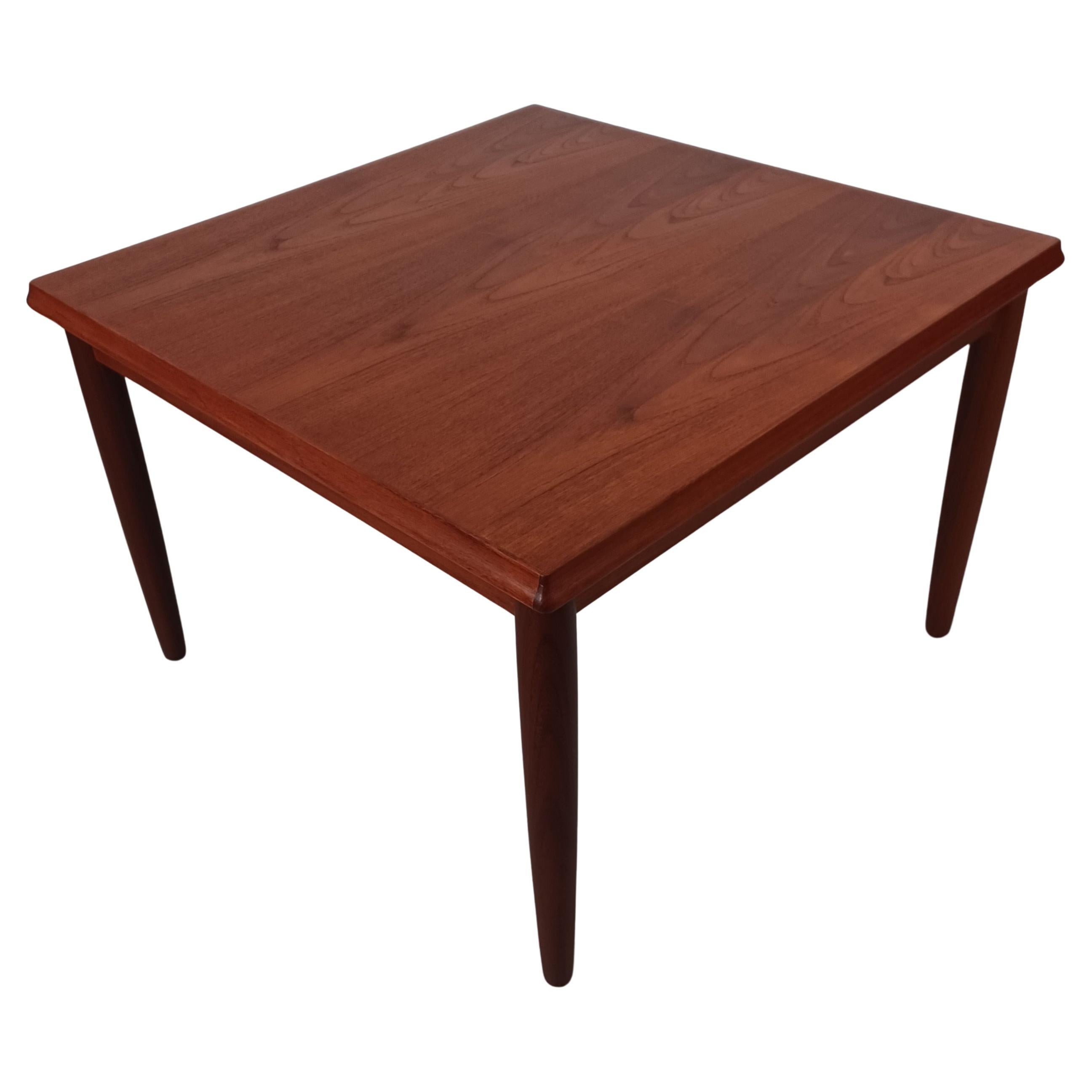 1950s Fully Restored Danish Coffee Table in Teak For Sale