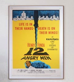 1957 12 Angry Men Original Vintage Poster