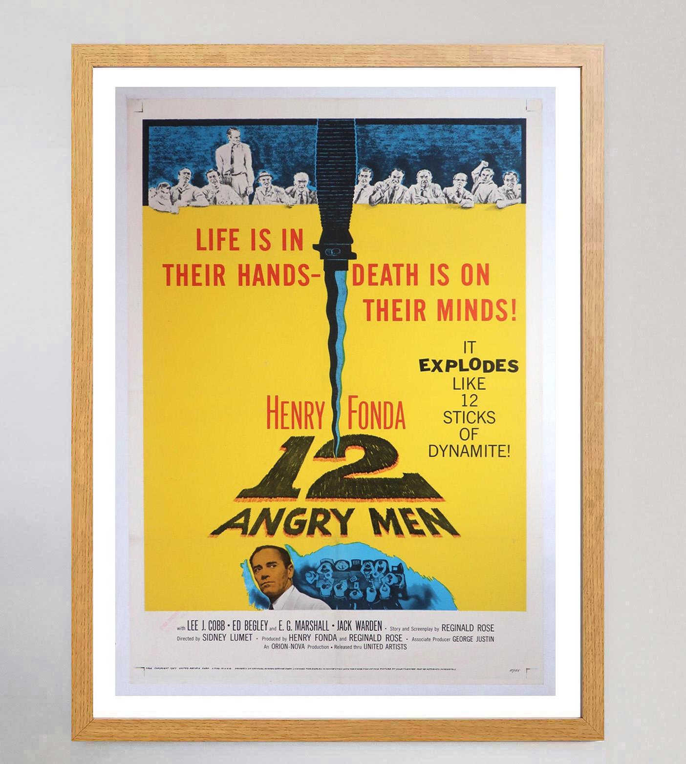 Américain 1957 12 hommes en colère Affiche originale d'époque en vente
