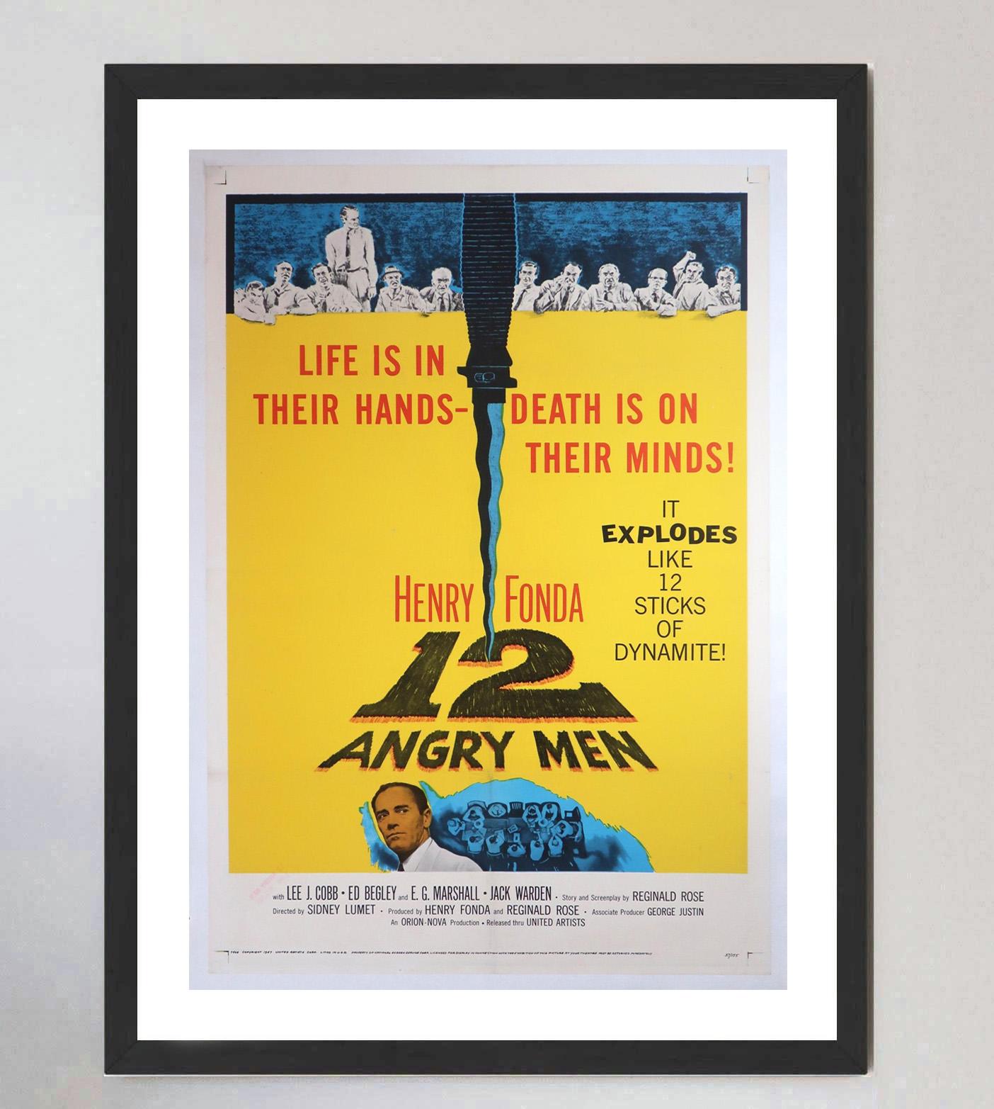 Milieu du XXe siècle 1957 12 hommes en colère Affiche originale d'époque en vente