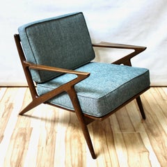 1957 Danish Modern Z Lounge Chair by Poul Jensen for Selig