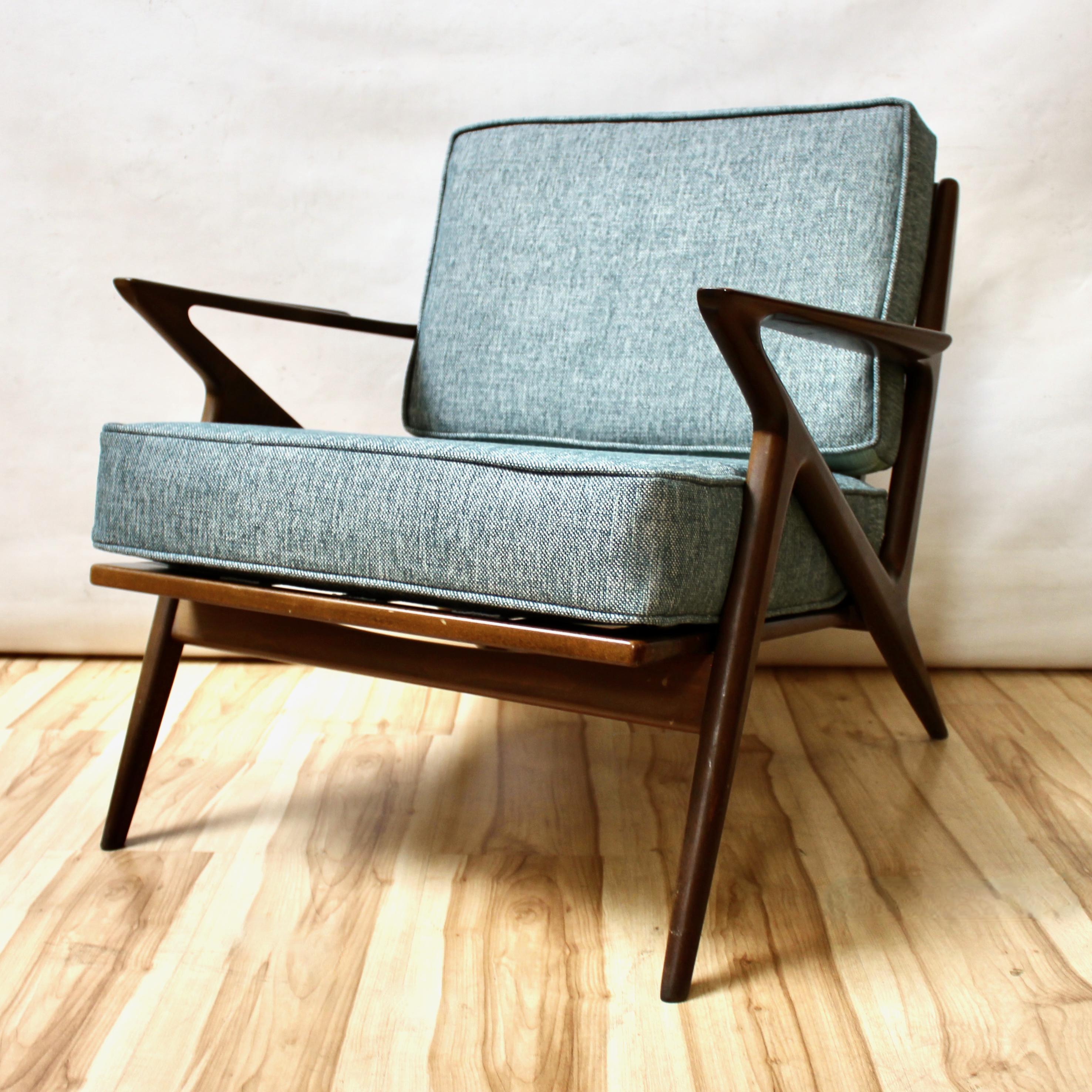 Scandinavian Modern 1957 Danish Modern Z Lounge Chair by Poul Jensen for Selig
