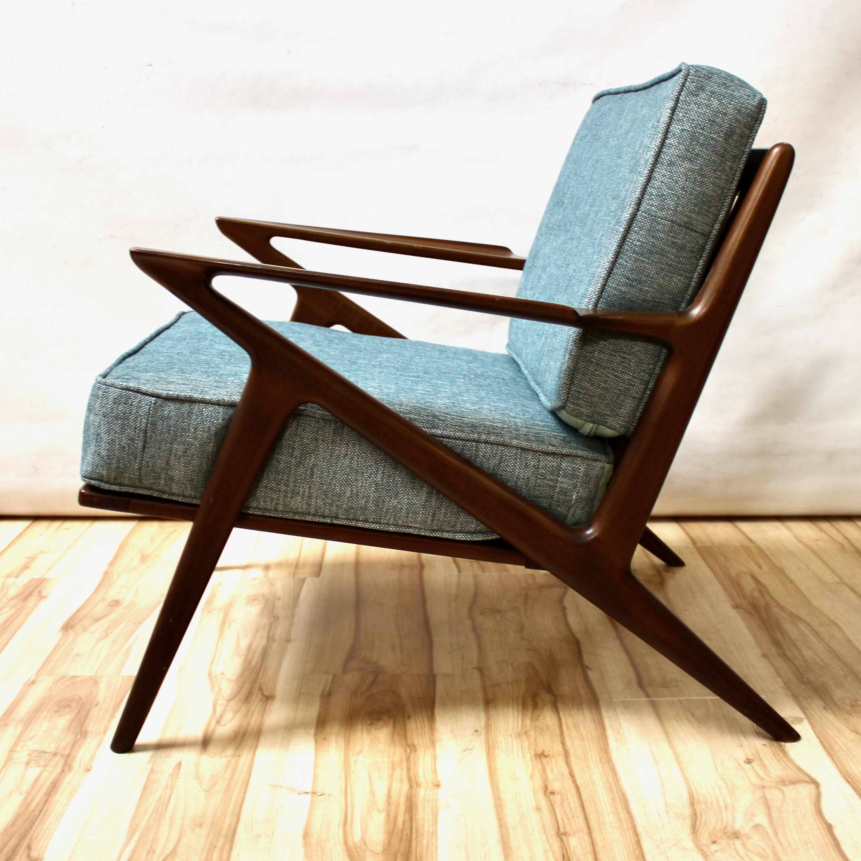 1957 Danish Modern Z Lounge Chair by Poul Jensen for Selig 1