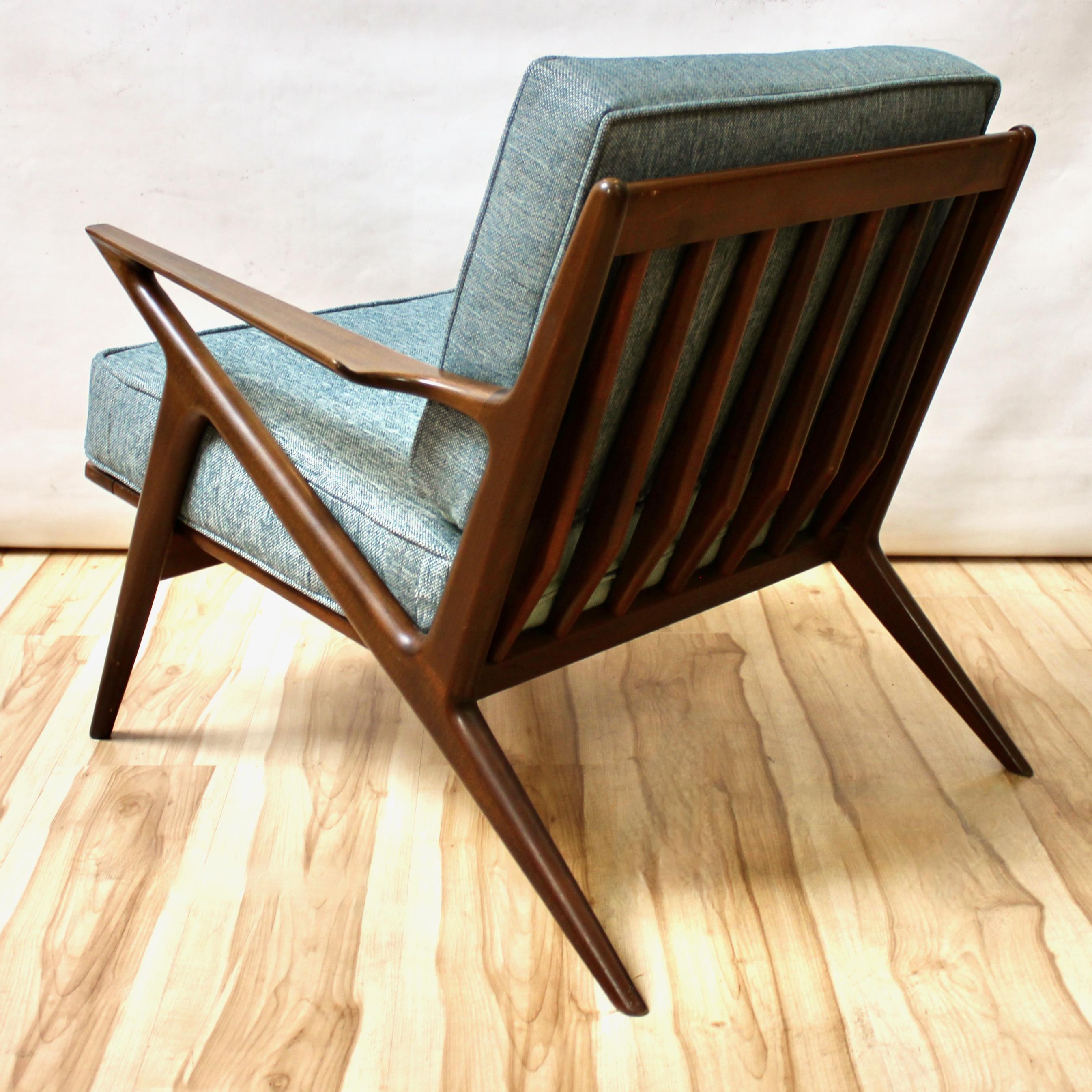 1957 Danish Modern Z Lounge Chair by Poul Jensen for Selig 3