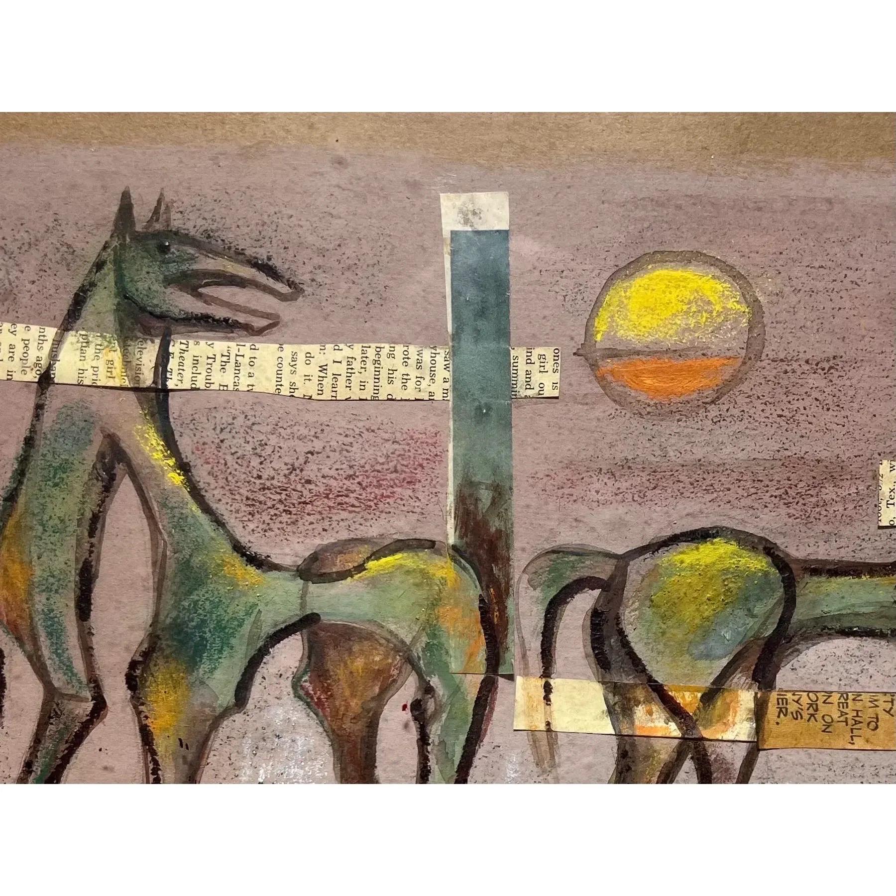 A gouache mixed media by listed artist E.Romano titled 