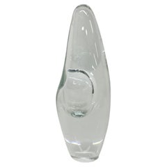1957 Vase en verre Orchidée par Timo Sarpaneva pour Iittala Finlande