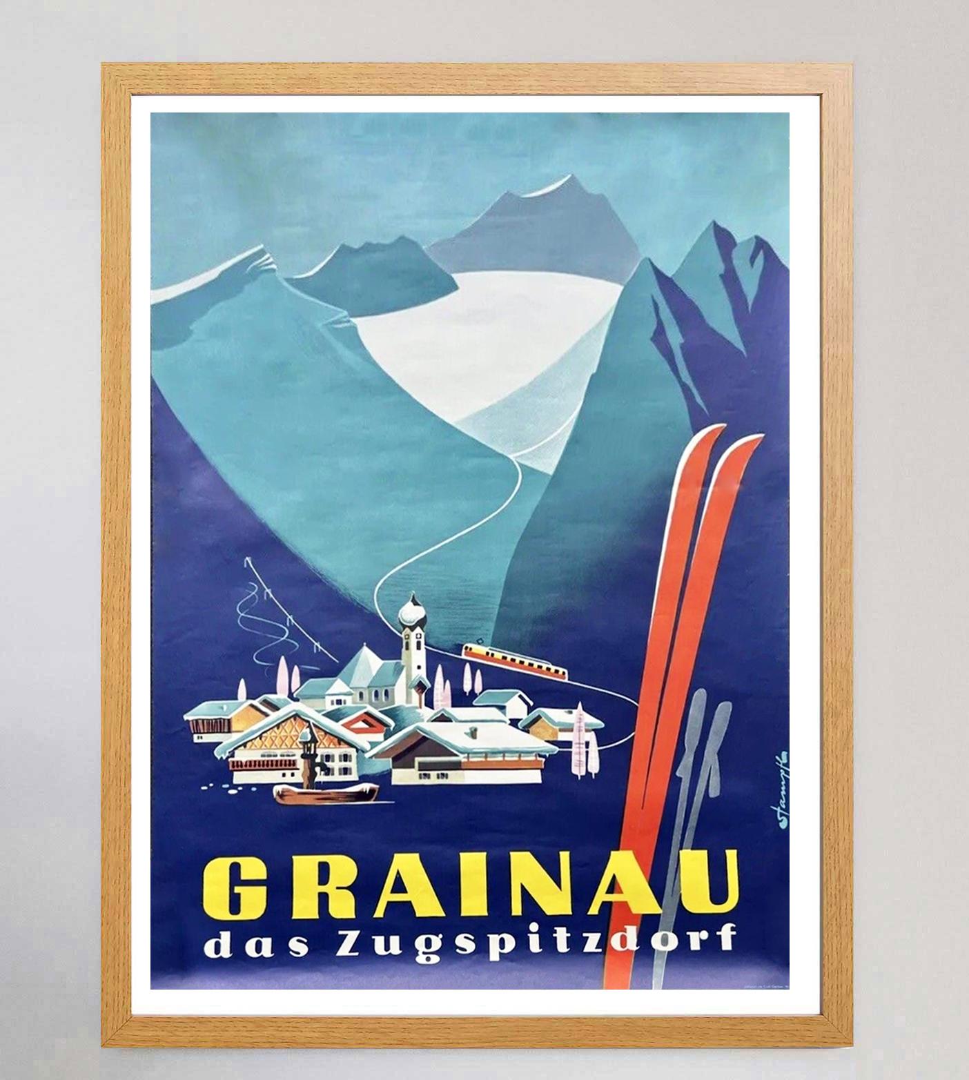 Grainau Original-Vintage-Poster, 1957 (Deutsch) im Angebot