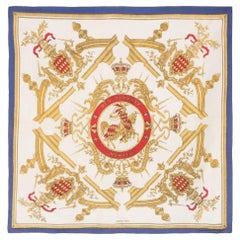 1957 Hermes Deo Juvante Monaco by Hugo Grygkar Silk Scarf