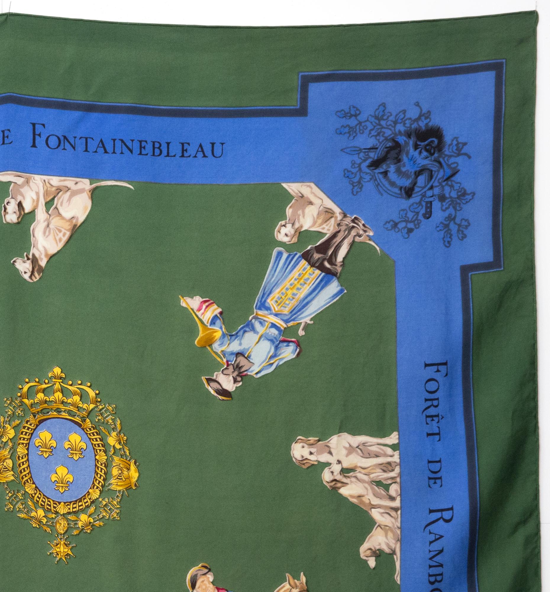 1957 Hermes Grande Venerie Royale by J C Halle Silk Scarf In Good Condition In Paris, FR