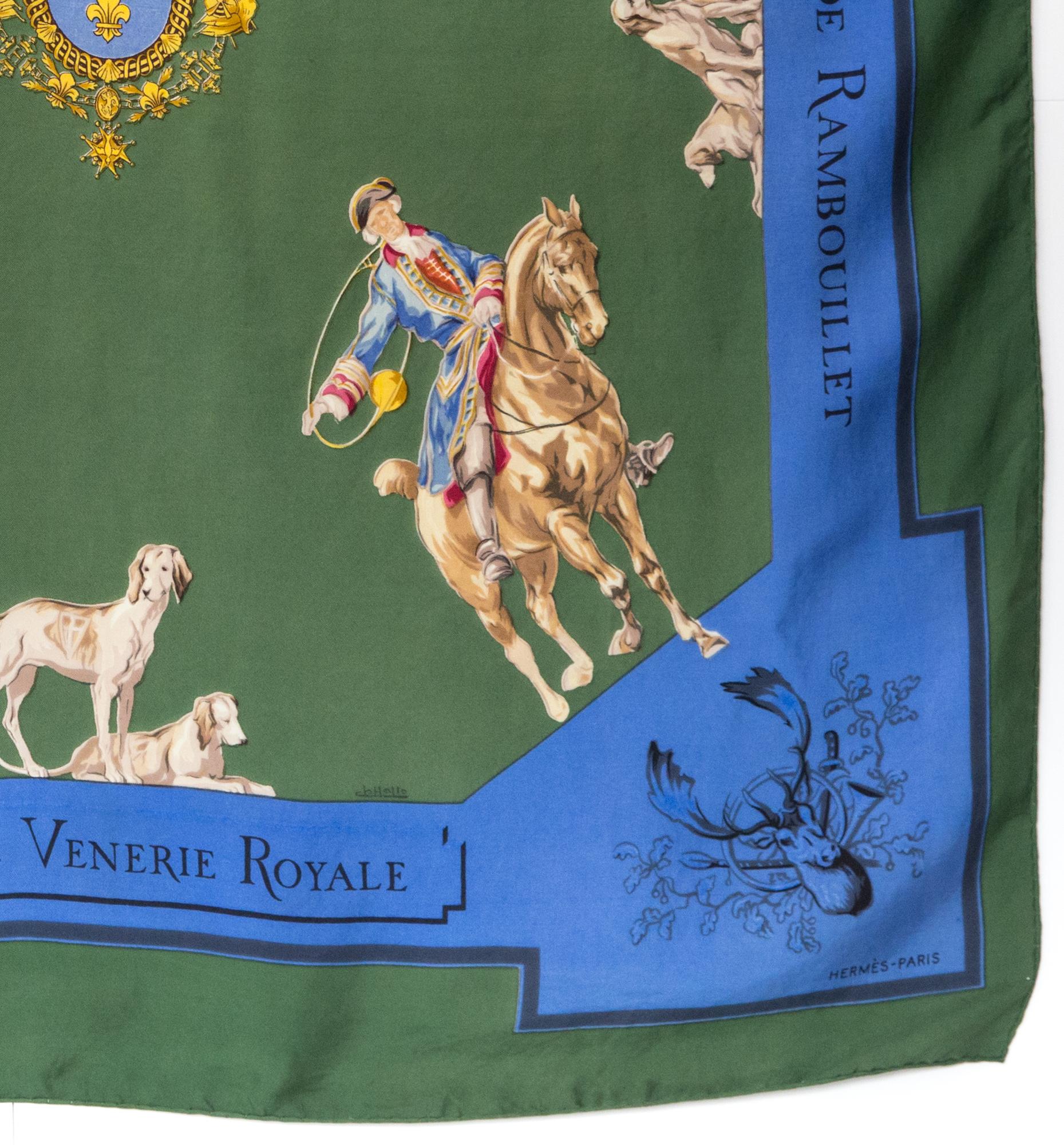 1957 Hermes Grande Venerie Royale by J C Halle Silk Scarf 1