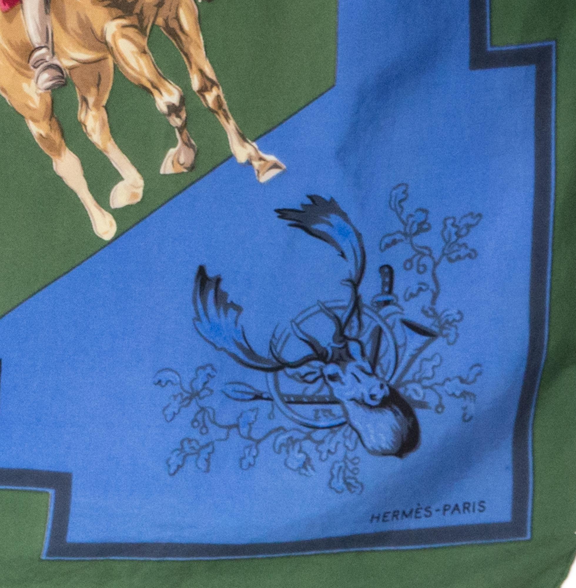 1957 Hermes Grande Venerie Royale by J C Halle Silk Scarf 2
