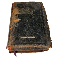 1957 Holy Bible Vintage Tattered Leather Inscribed Teachers Edition Concordia