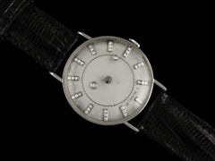 1957 Jaeger-LeCoultre Vacheron & Constantin Diamond Mystery Dial, 14K White Gold