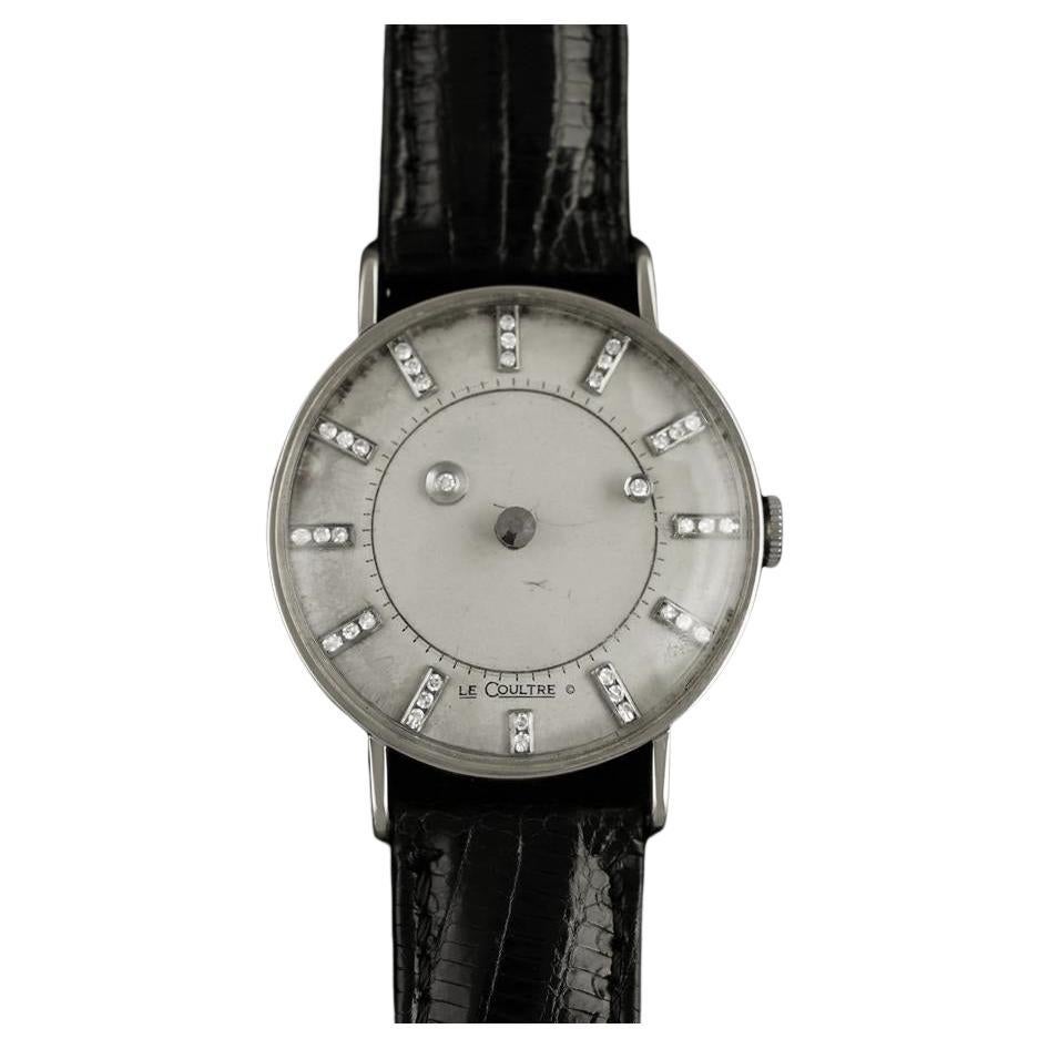 1957 Jaeger-LeCoultre Vacheron Constantin Esfera Misteriosa de Diamantes, oro blanco de 14 quilates en venta