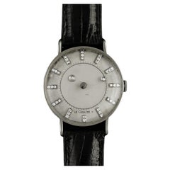 1957 Jaeger-LeCoultre Vacheron & Constantin Diamond Mystery Dial, 14K White Gold