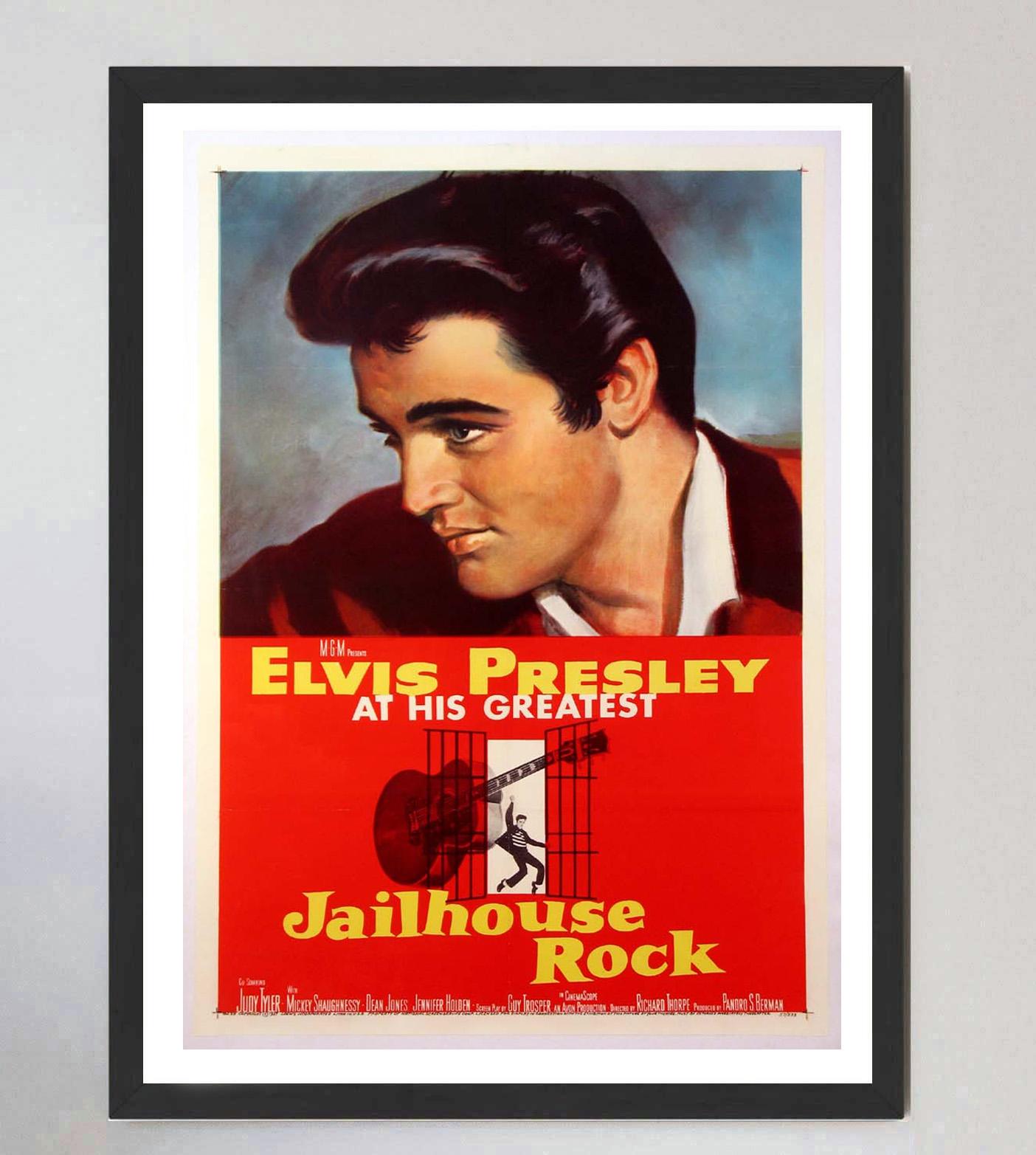 1957 Jailhouse Rock Original Vintage Poster (Mitte des 20. Jahrhunderts) im Angebot