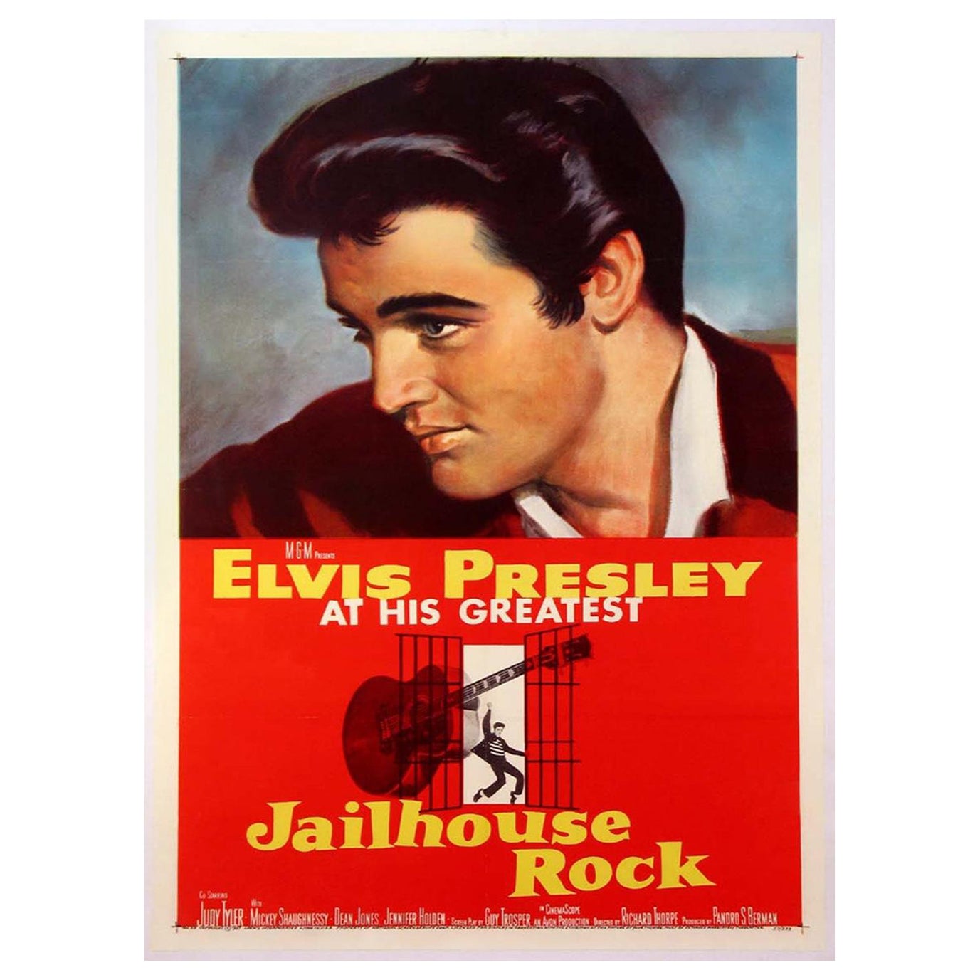 1957 Jailhouse Rock Original Vintage Poster im Angebot