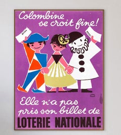 1957 Loterie Nationale 1957 Original Vintage Poster