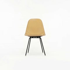 1957 Pair of  Herman Miller Eames DKX Wire Dining Chairs with Full Vinyl Covers