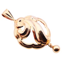 1957 Pendentif or massif 18K / 2gr