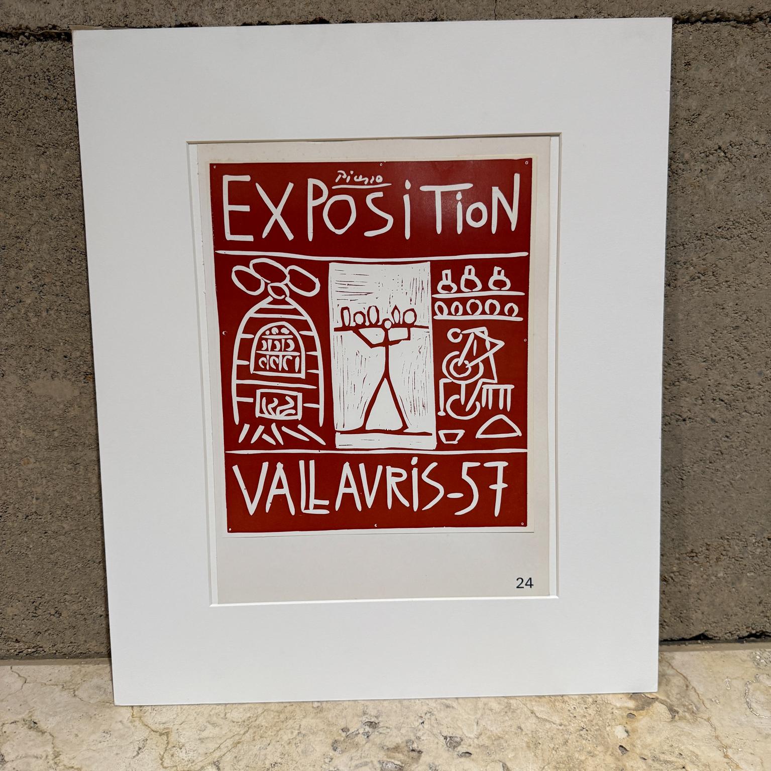 Plakat von Picasso Ausstellung Vallauris Frankreich 1957
kein Zertifikat
20 h x 16 art 9,24 b x 11,5
Gebraucht Original Vintage Zustand
Siehe die aufgelisteten Bilder