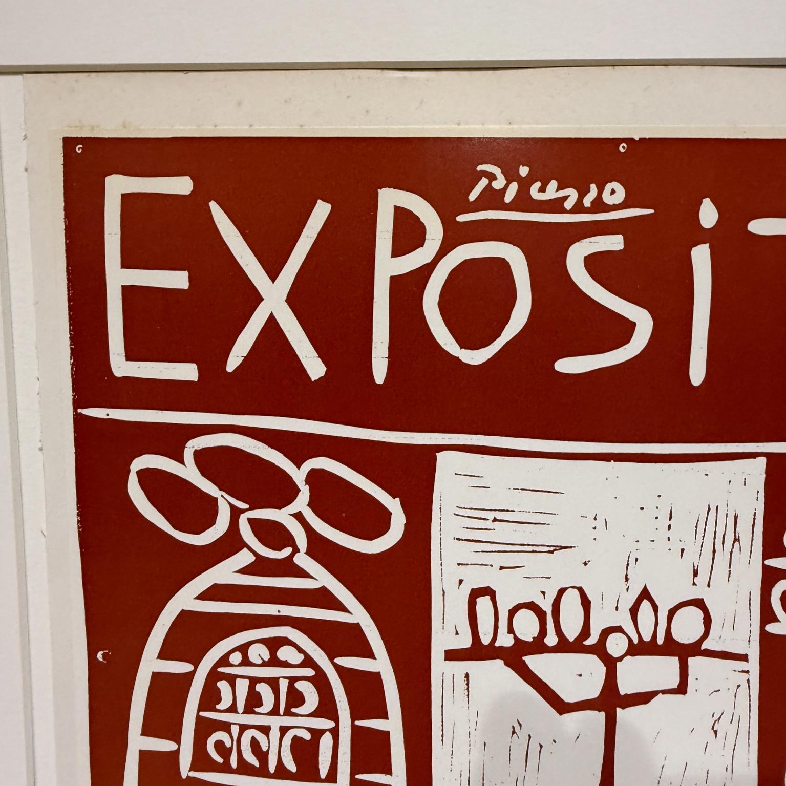 Picasso-Poster, Exposition Vallauris, Frankreich, 1957, Frankreich (Französisch) im Angebot
