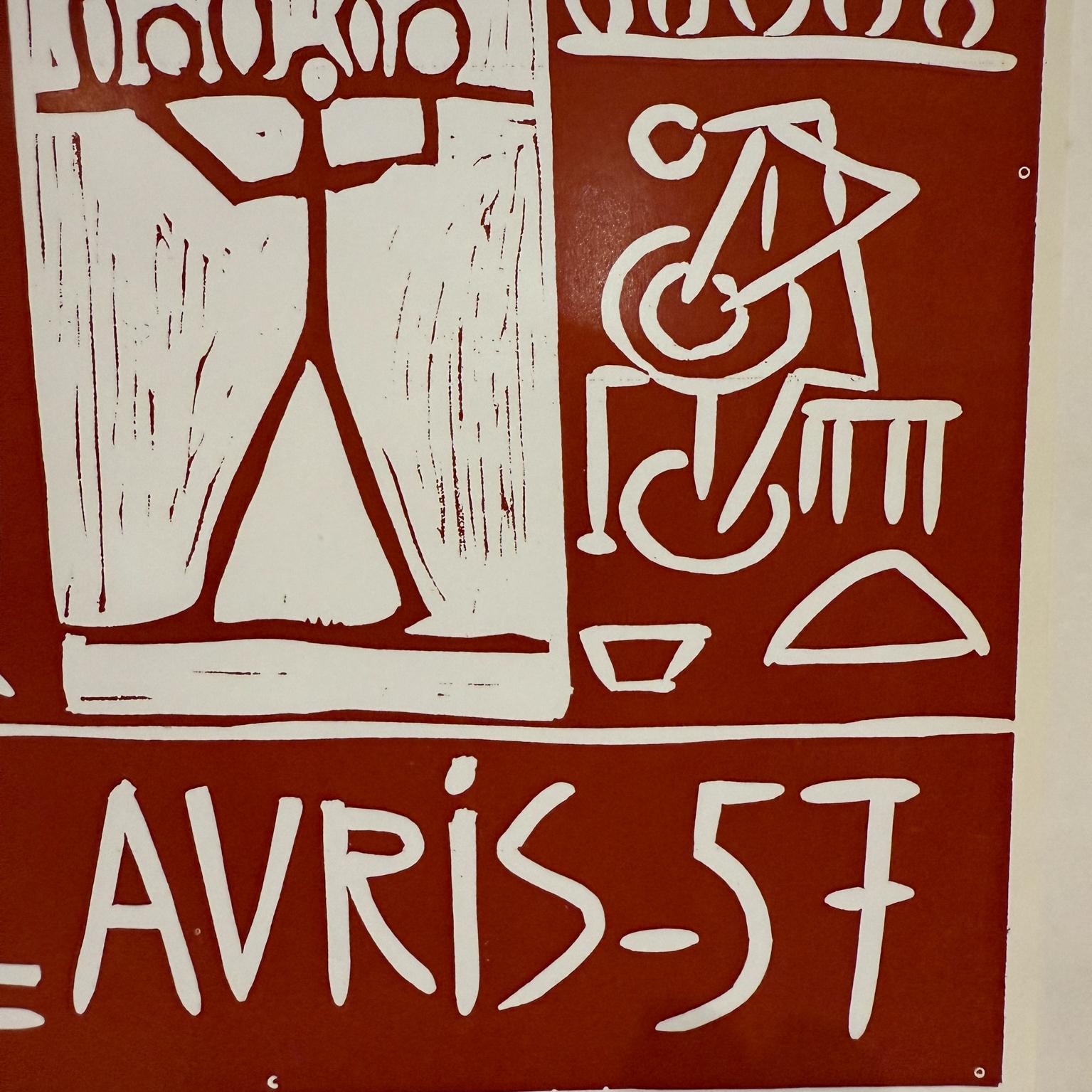 Picasso-Poster, Exposition Vallauris, Frankreich, 1957, Frankreich im Angebot 2