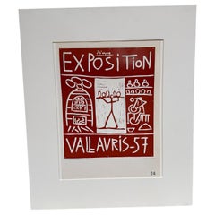 Affiche de l'Exposition de Vallauris, France, 1957