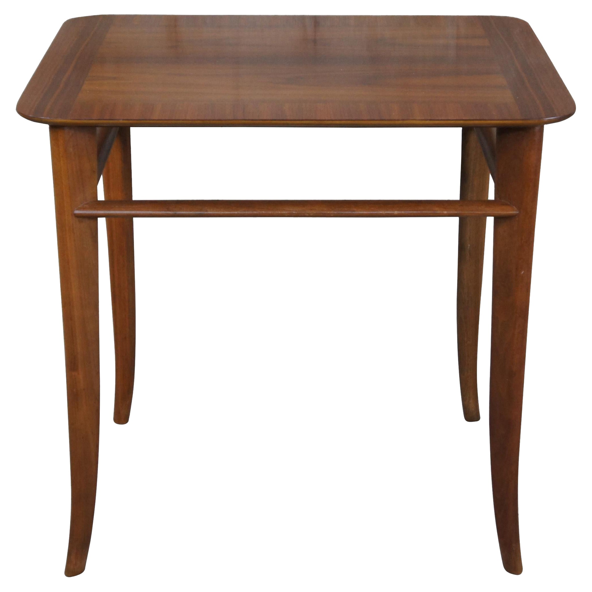 1957 Robsjohn-Gibbings Widdicomb Mid-Century Modern Walnut Accent Table MCM