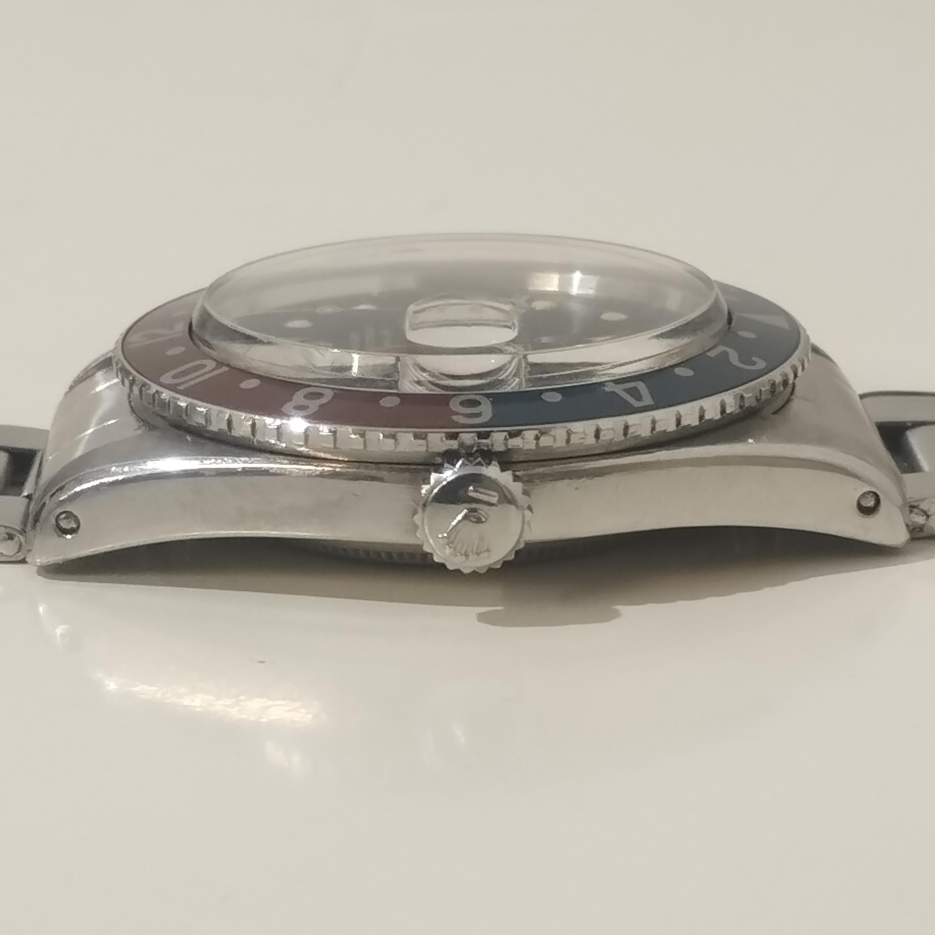 1957 Rolex GMT-Master 6542 Esfera de servicio suiza T< 25 en Bueno Estado en Gazzaniga (BG), IT
