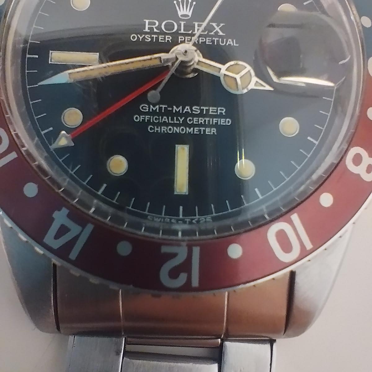 1957 Rolex GMT-Master 6542 Esfera de servicio suiza T< 25 2