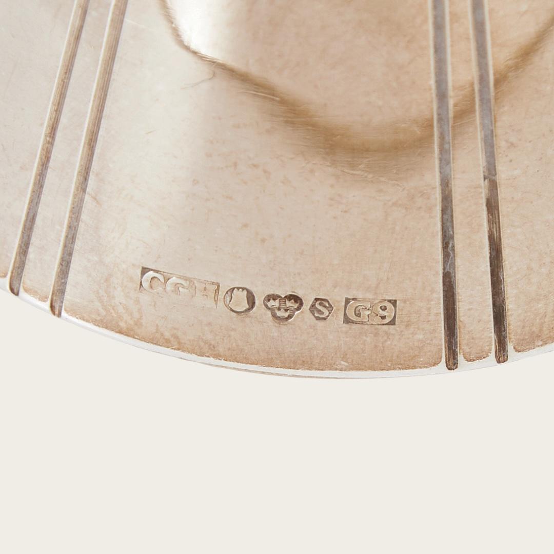 Placcato 1957 Vaso di gemme placcato in argento di CG Hallberg in vendita