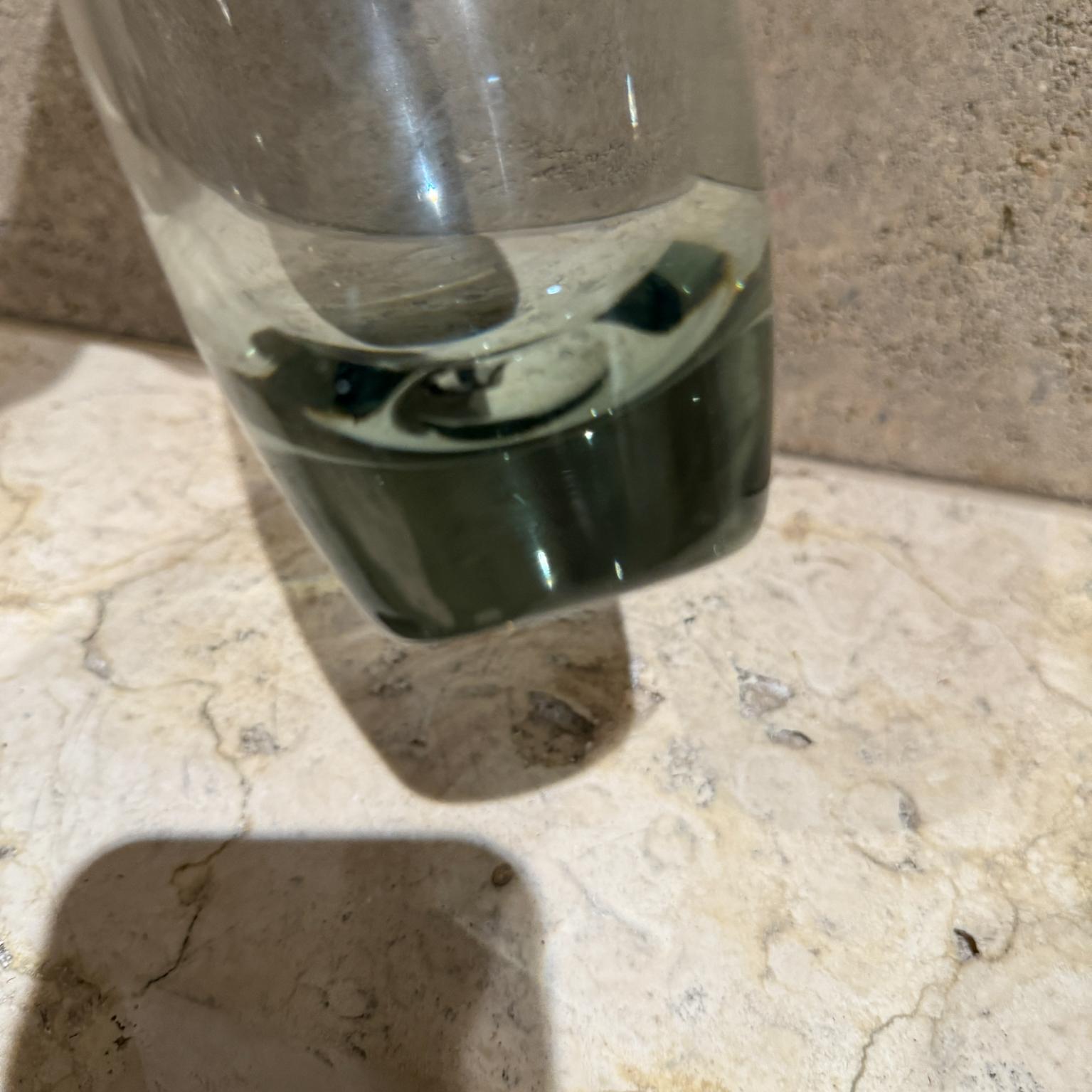XX secolo 1957 Vaso di vetro torpedo grigio fumo Per Lütken Holmegaard in vendita