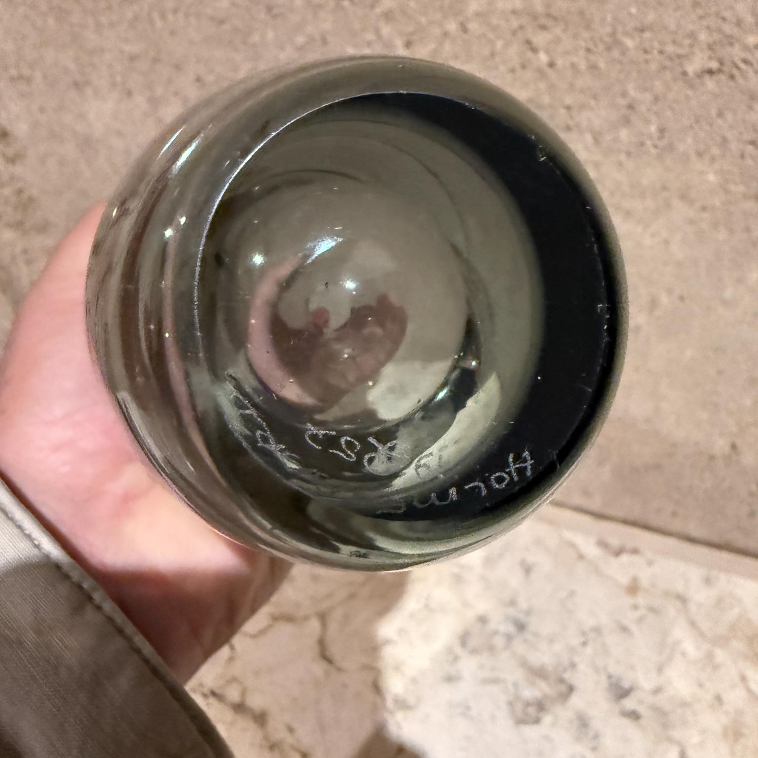1957 Vaso di vetro torpedo grigio fumo Per Lütken Holmegaard in vendita 1