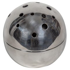 1957 Spherical Flower Holder Silver Plated Metal by Gio Ponti for Christofle