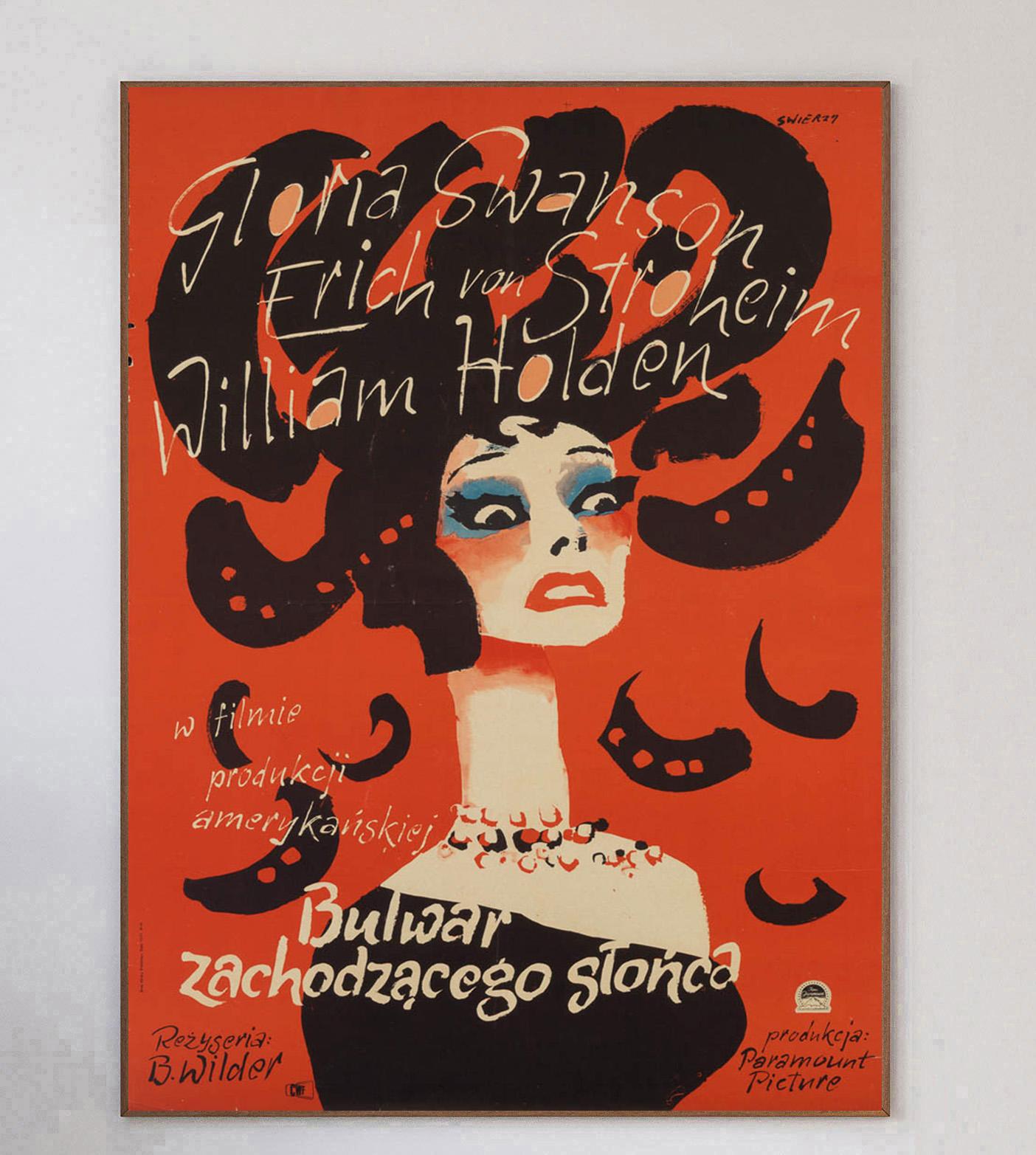 A true holy grail of international film poster design, this piece for Billy Wilder's all-time Hollywood classic 