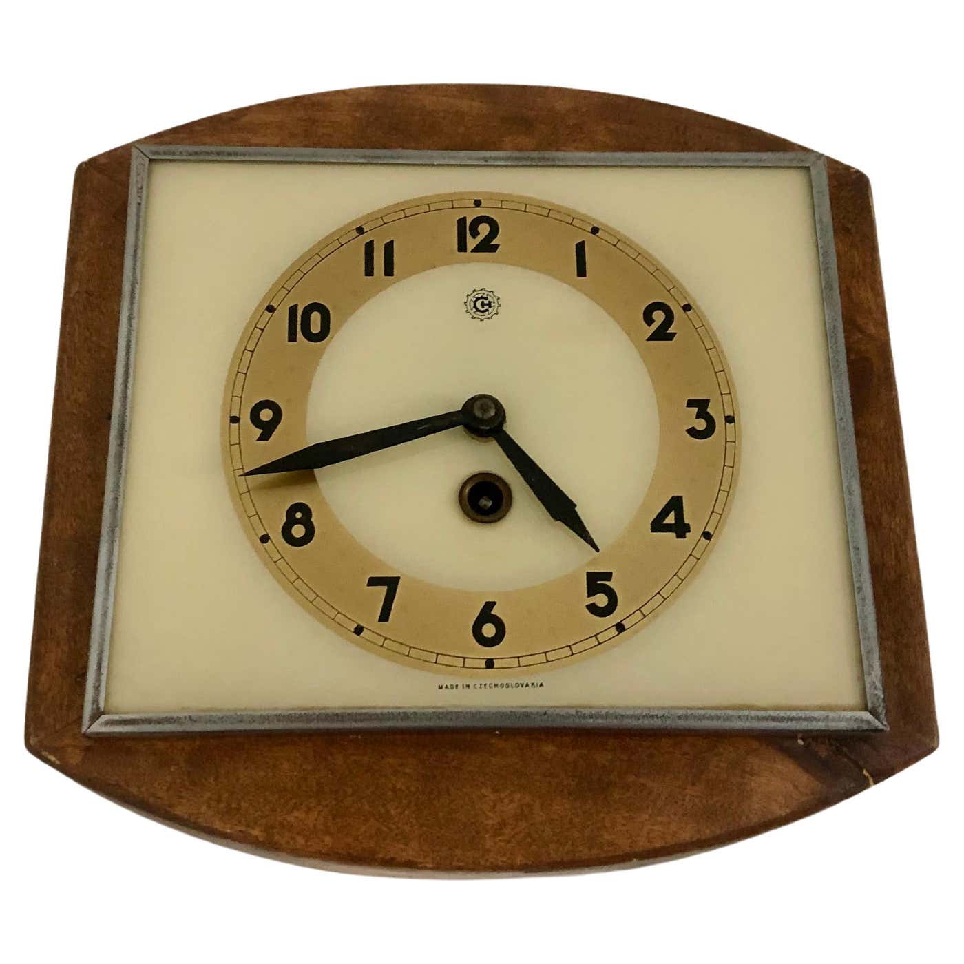Prim Clock 1957 Wall Clock Prim Czechoslovakia For Sale at 1stDibs